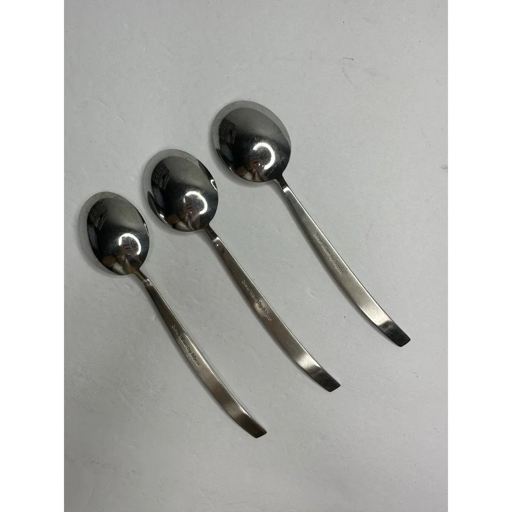 New Wave by Myco Stainless Flatware Replacement set 3 Spoons